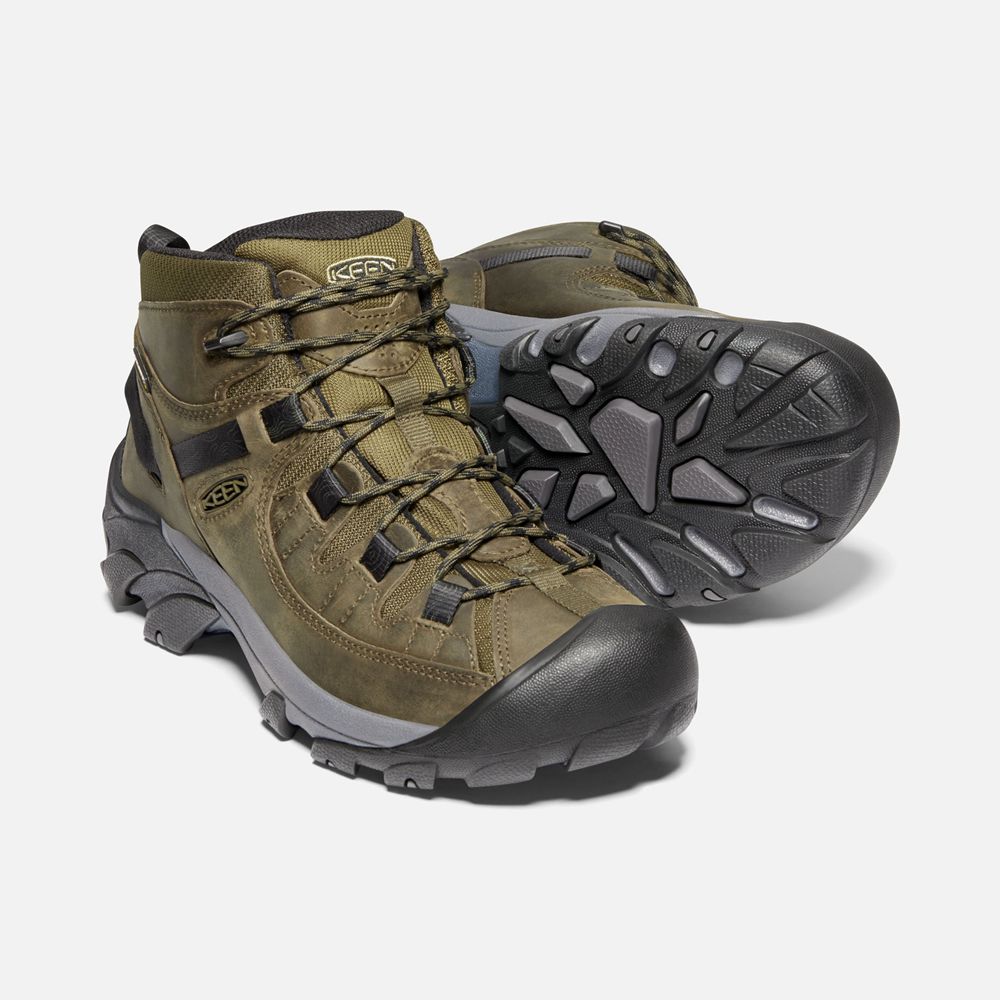 Keen Laarzen Heren Olijfgroen/Zwart - Targhee Ii Waterproof Mid - 14370-MHVA